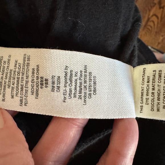 Free People Drape Front Coated Jacket Black ladies size 12 - Picture 7 of 13